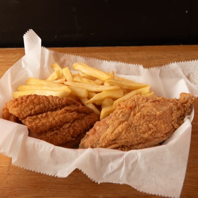1 Catfish and 1 Piece Breast Combo.